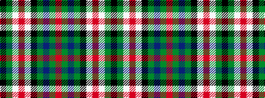 idealised woven sample of pattern KGWRWKGBGR