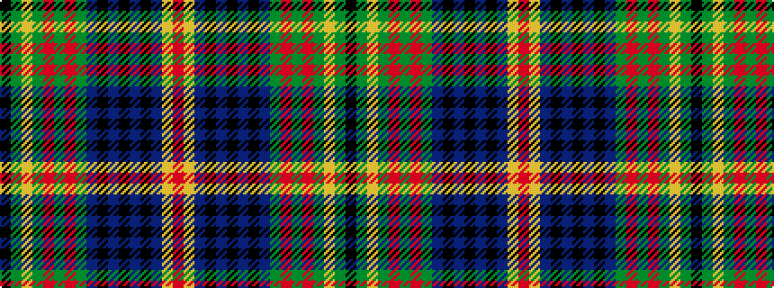 idealised woven sample of pattern KGYGRGRGBKBKBKBYR