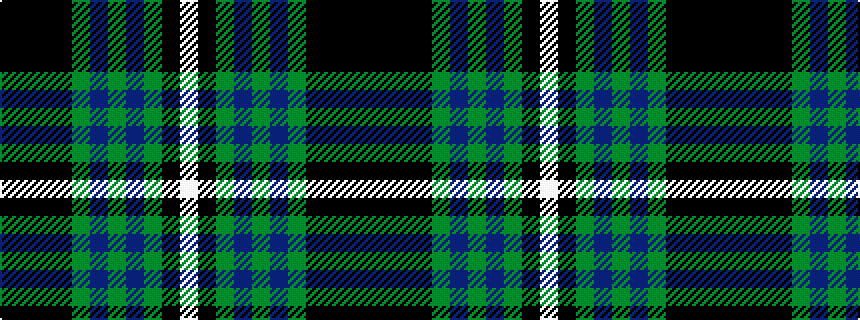 idealised woven sample of pattern KKKKGBGBGKW