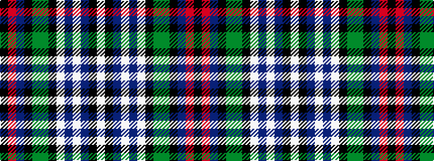idealised woven sample of pattern KRBKGGKWBWBKW