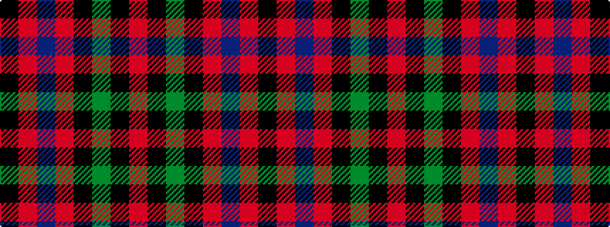 idealised woven sample of pattern KRBRKGKR