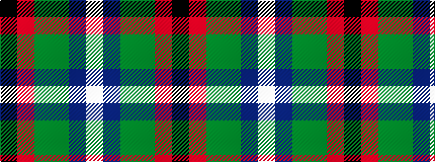 idealised woven sample of pattern KRGGBW