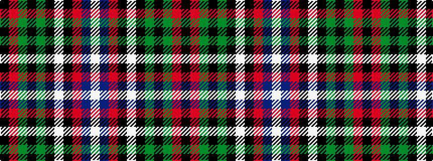 idealised woven sample of pattern KRGKGKWKRBW