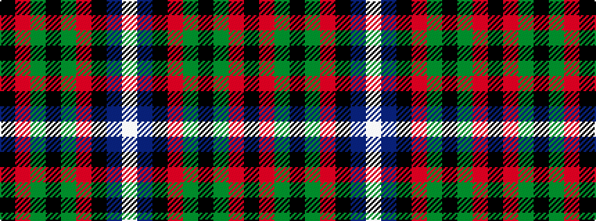 idealised woven sample of pattern KRGKGRKBW