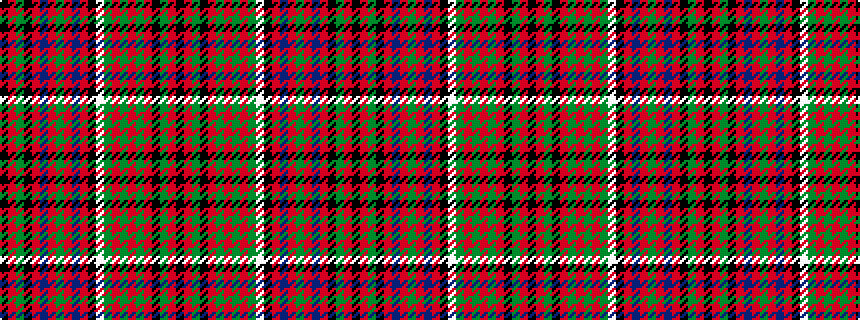 idealised woven sample of pattern KRGKRBRGRBRKWGRGRGRKGRK