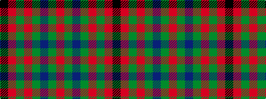 idealised woven sample of pattern KRGRGBGR