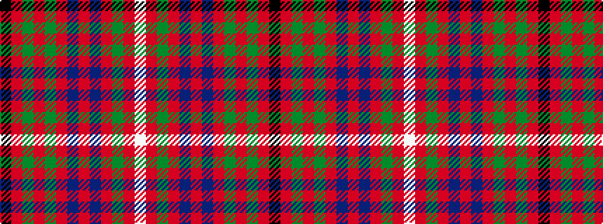 idealised woven sample of pattern KRGRGRBRBRGRW