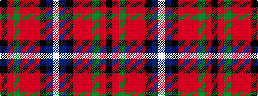 idealised woven sample of pattern KRGRRRKBW