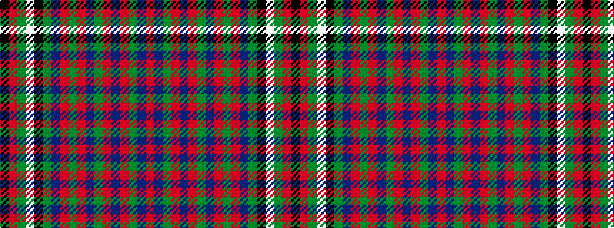 idealised woven sample of pattern KRGWKGBRGRBGRBRGBR