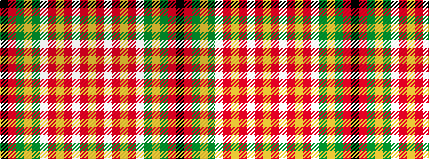 idealised woven sample of pattern KRGYGWRYRWRY