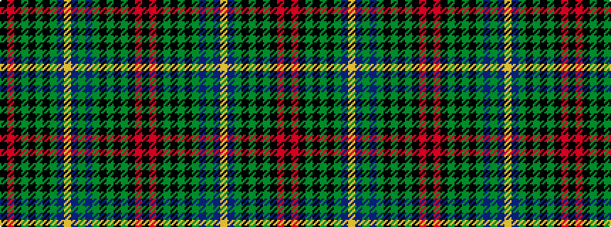 idealised woven sample of pattern KRKGKGKGBGBYBGKGKGKRK