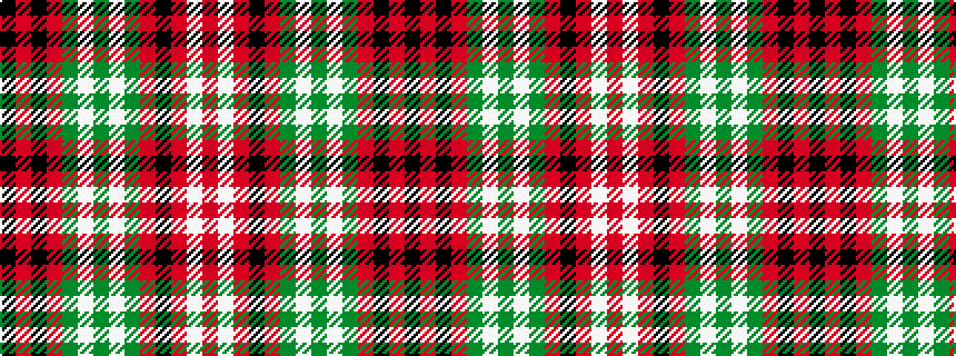 idealised woven sample of pattern KRKRGWGWGRKRWR