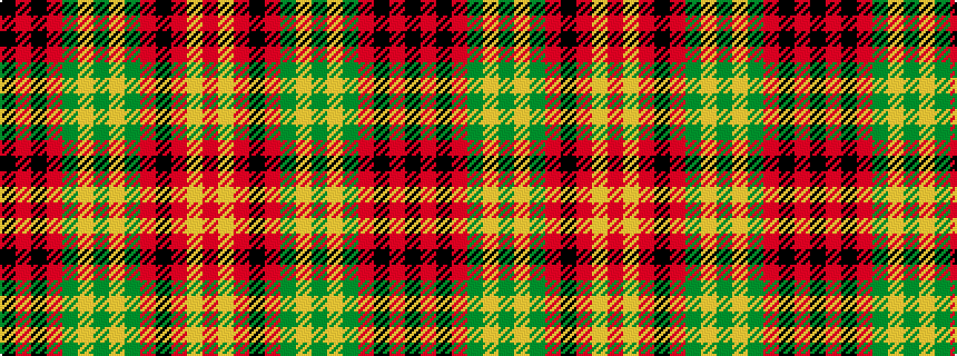 idealised woven sample of pattern KRKRGYGYGRKRYR