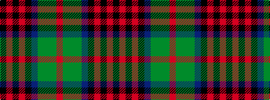 idealised woven sample of pattern KRKRKBGGGR