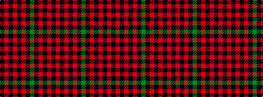 idealised woven sample of pattern KRKRKRKGKRKRKR