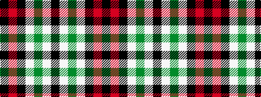 idealised woven sample of pattern KRKWGWK
