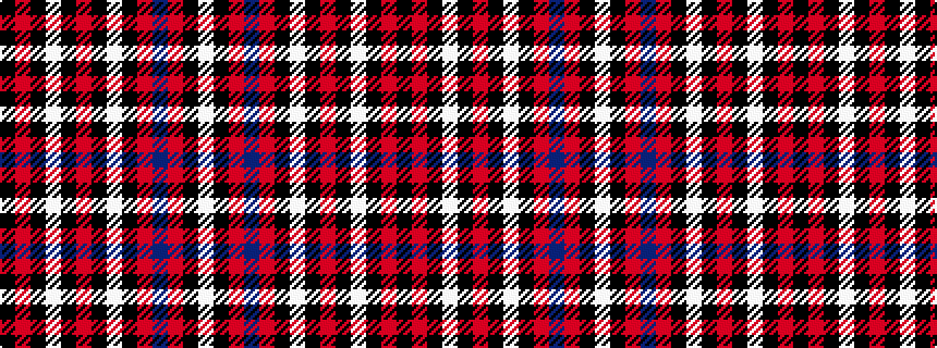 idealised woven sample of pattern KRKWKRKWKRBRKW