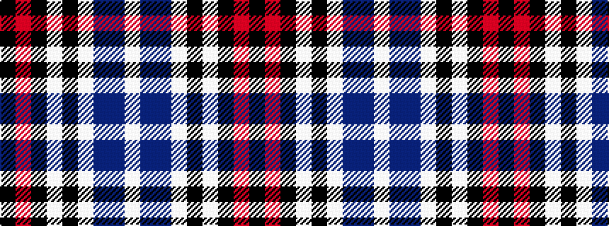 idealised woven sample of pattern KRKWKWBBW