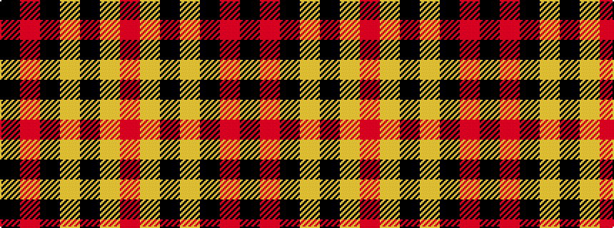 idealised woven sample of pattern KRKYKYR
