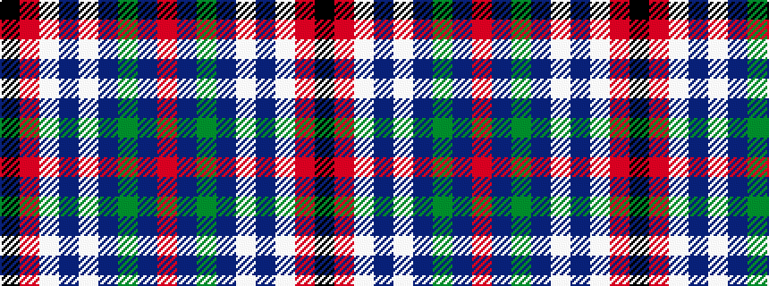 idealised woven sample of pattern KRWBWBGBR