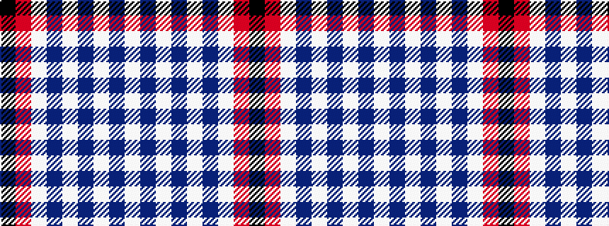 idealised woven sample of pattern KRWBWBWBW