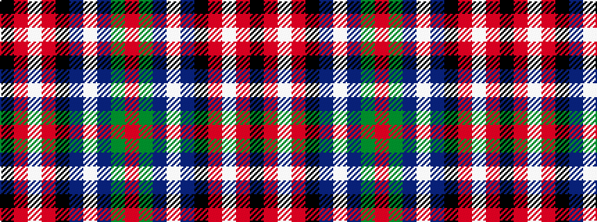 idealised woven sample of pattern KRWRKBWBGR