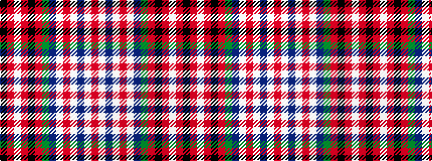 idealised woven sample of pattern KRWRKRGBWRWBWR