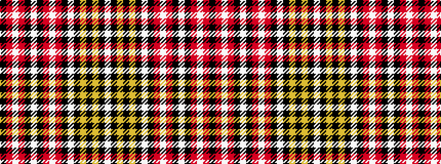 idealised woven sample of pattern KRWRKWKRWRKWKYKYKW