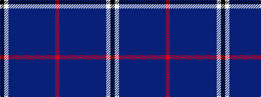 idealised woven sample of pattern KWBBBBBBBBBBBR
