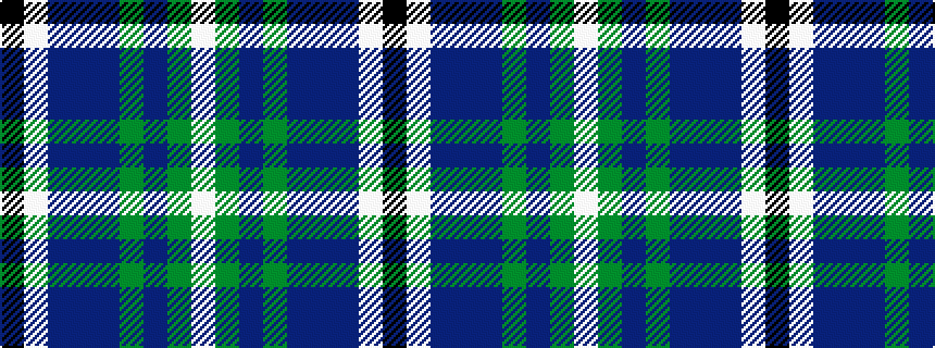 idealised woven sample of pattern KWBBBGBGW