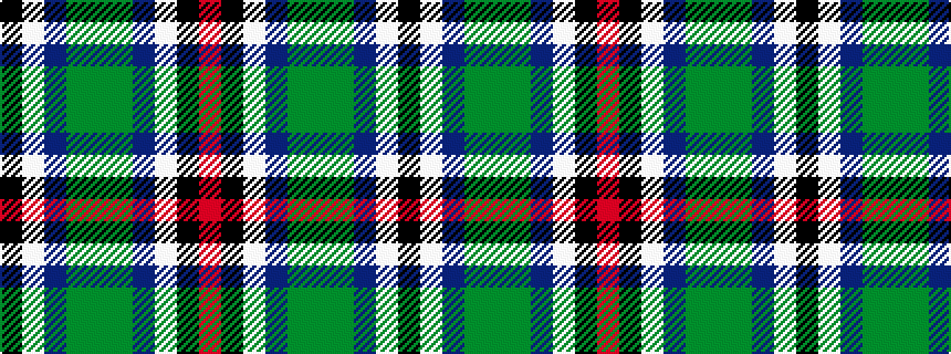 idealised woven sample of pattern KWBGGGBWKR