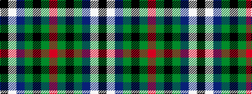 idealised woven sample of pattern KWBGKGR