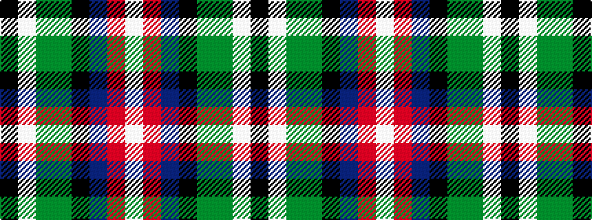 idealised woven sample of pattern KWGGKBRW
