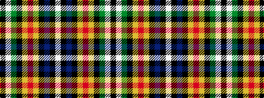 idealised woven sample of pattern KWGKYRYKBKW