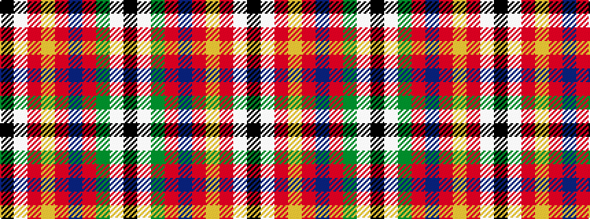 idealised woven sample of pattern KWGRBRYRWK