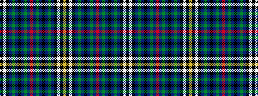 idealised woven sample of pattern KWKBGBKBGBRBGBKBGBKWKY