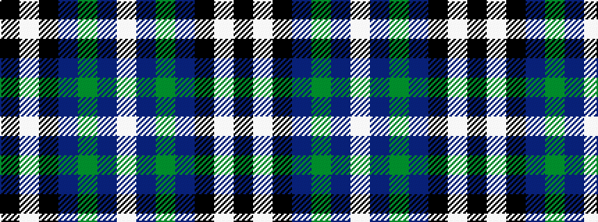 idealised woven sample of pattern KWKBGBW