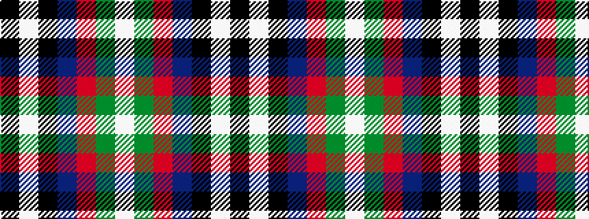 idealised woven sample of pattern KWKBRGW