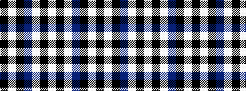 idealised woven sample of pattern KWKBWKW