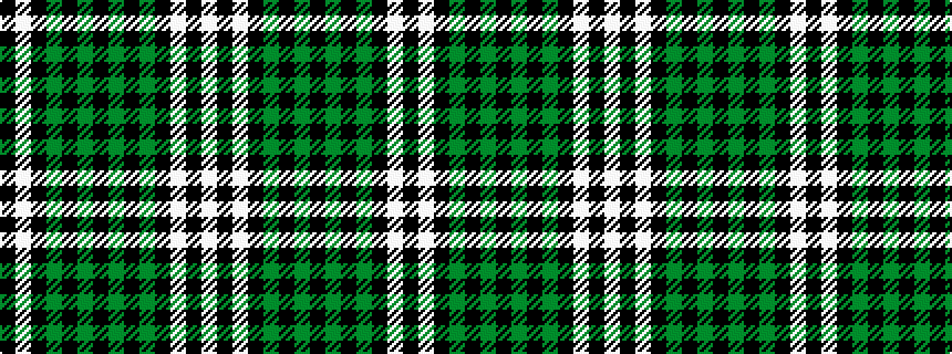 idealised woven sample of pattern KWKGKGKGKGKWKW