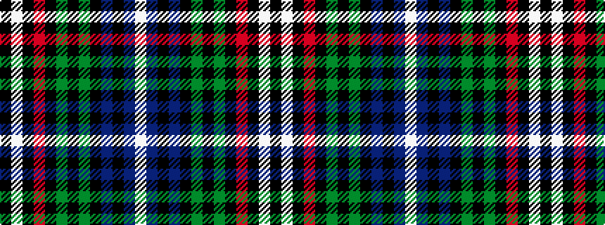 idealised woven sample of pattern KWKRKGKGKBKBW