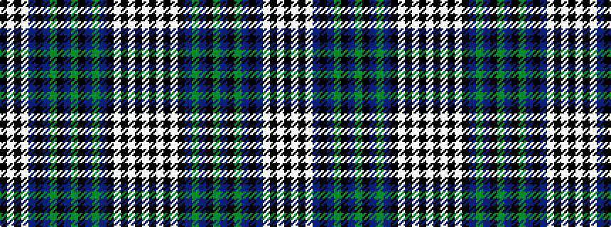 idealised woven sample of pattern KWKWBKBGKBGKBGBKWKWKW