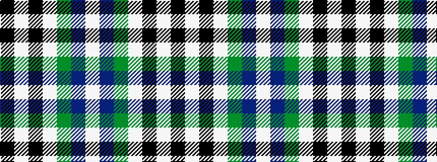 idealised woven sample of pattern KWKWGBW
