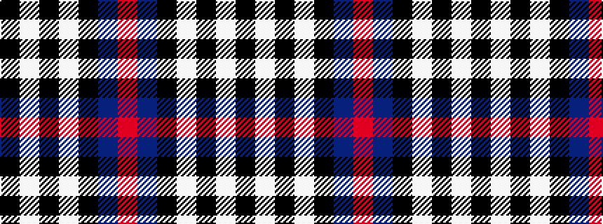 idealised woven sample of pattern KWKWKBR