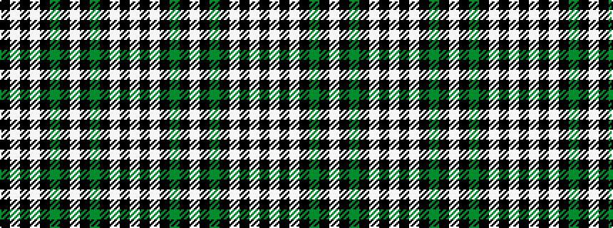 idealised woven sample of pattern KWKWKGKWKGKWKW