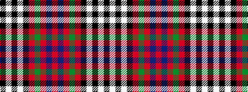 idealised woven sample of pattern KWKWKRGRBR