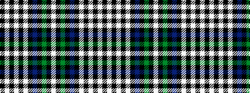 idealised woven sample of pattern KWKWKWKBKGKW