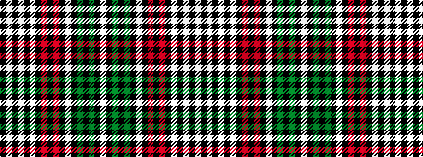 idealised woven sample of pattern KWKWKWKRKRKWKGKGKW
