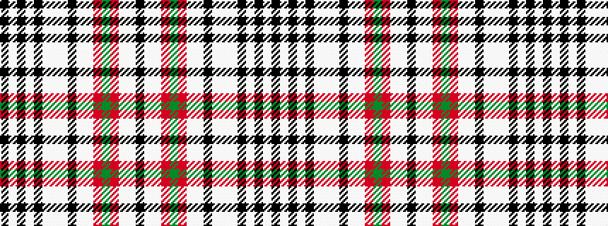 idealised woven sample of pattern KWKWKWWWKWWRGRWWK