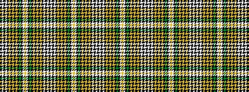 idealised woven sample of pattern KWKWKYKYKYKGKWYWKGKYKYKYKWKWK